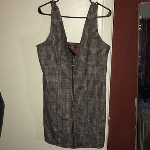 Plaid dress size: L